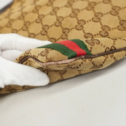 グッチ(Gucci) グッチ ショルダーバッグ GGキャンバス シェリーライン 144388 キャンバス ブラウン   レディース