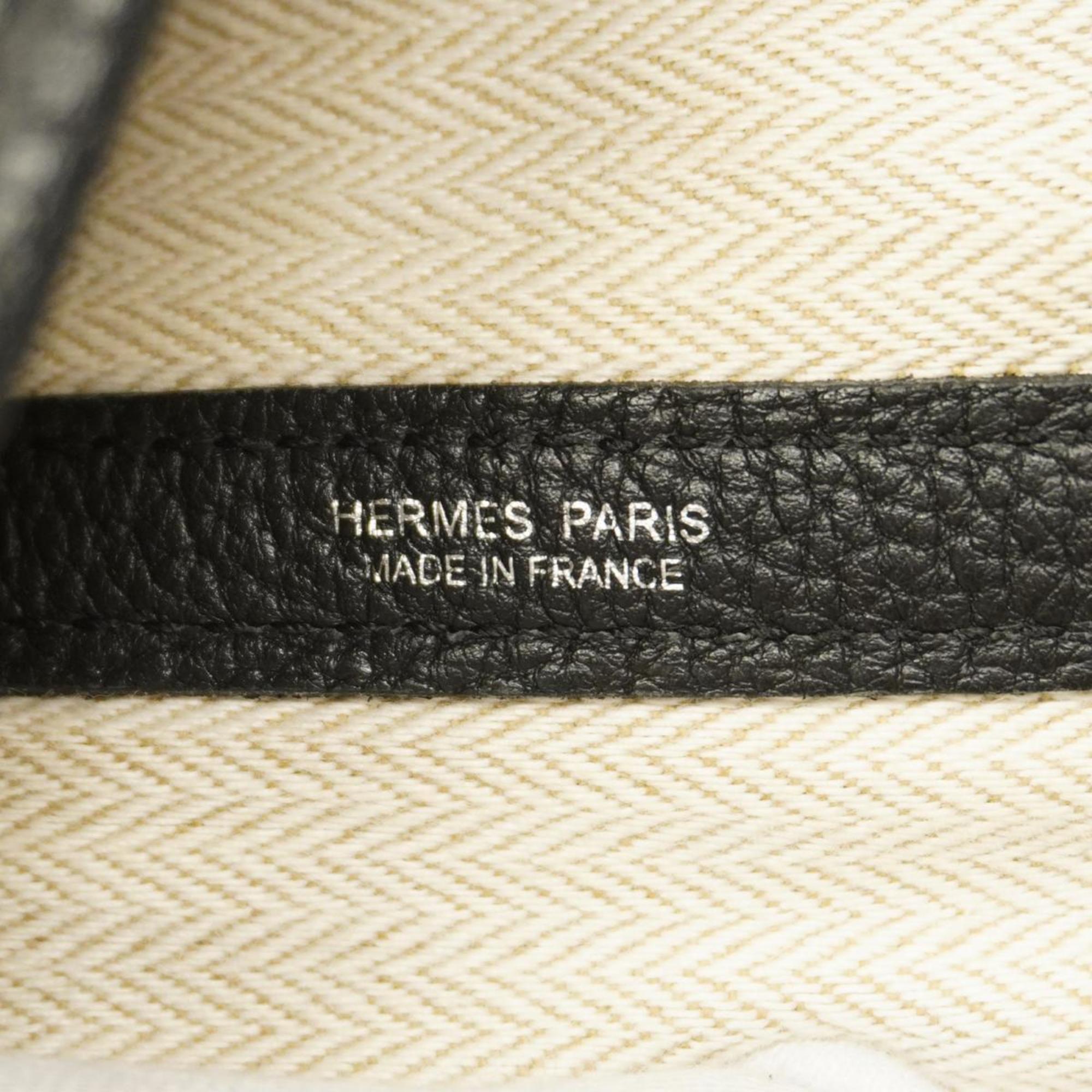 エルメス(Hermes) エルメス トートバッグ ガーデンPM D刻印 ネゴンダ ブラック   レディース