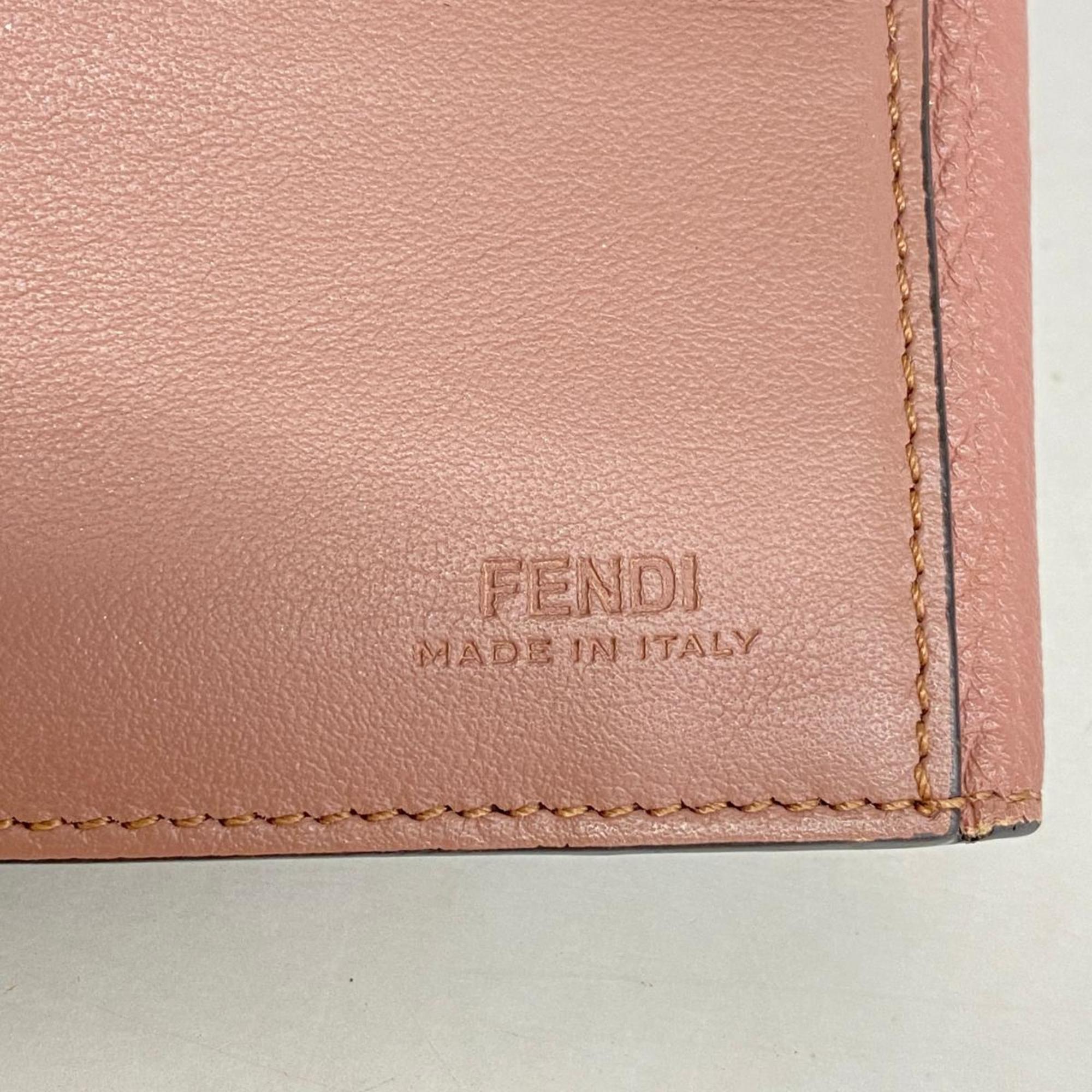 フェンディ(Fendi) フェンディ 財布 レザー ピンク   レディース