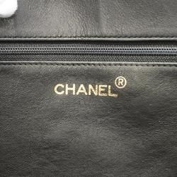 シャネル(Chanel) シャネル トートバッグ チェーンショルダー ラムスキン ブラック  レディース