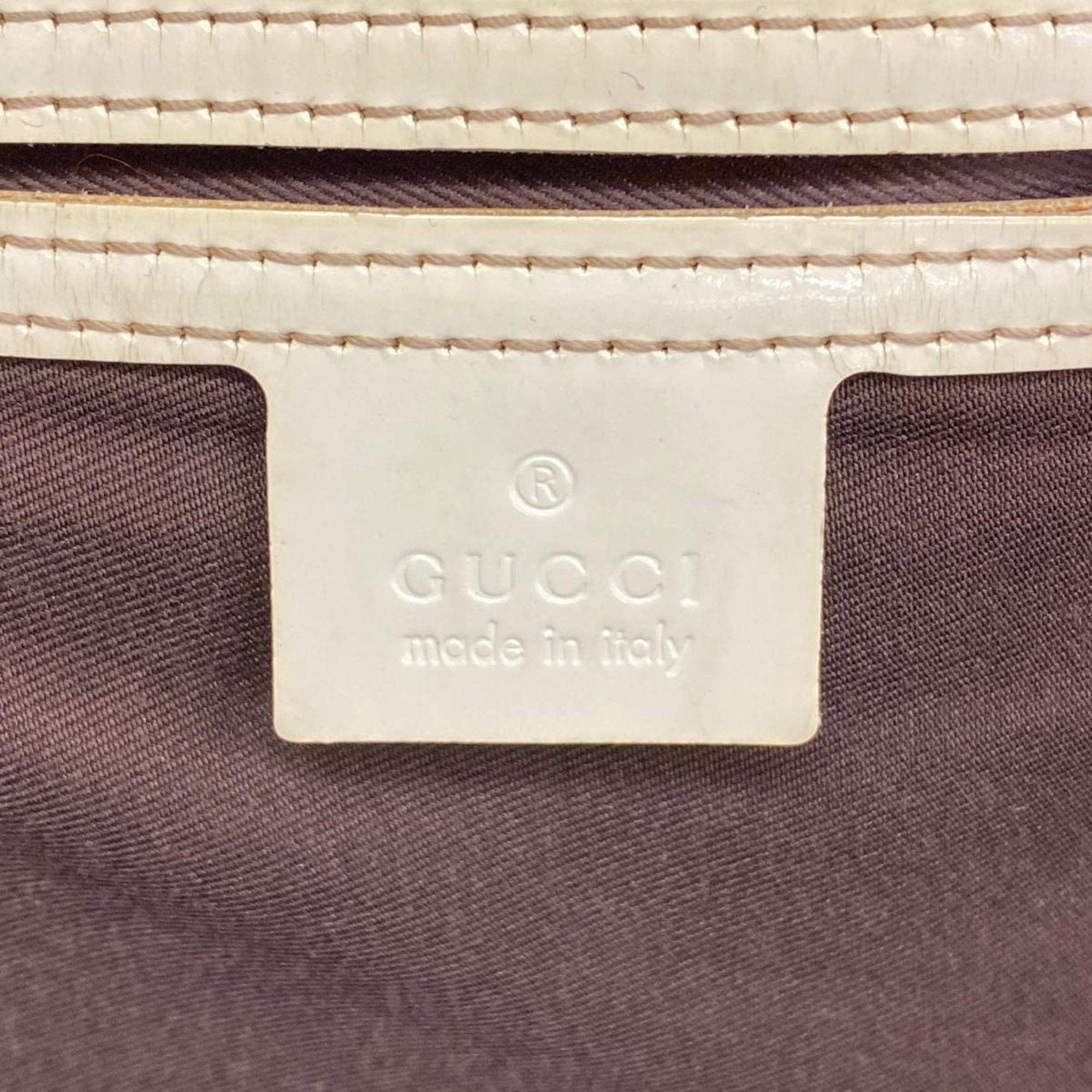 グッチ(Gucci) グッチ トートバッグ GGスプリーム 197953  レザー アイボリー ベージュ シャンパン  レディース