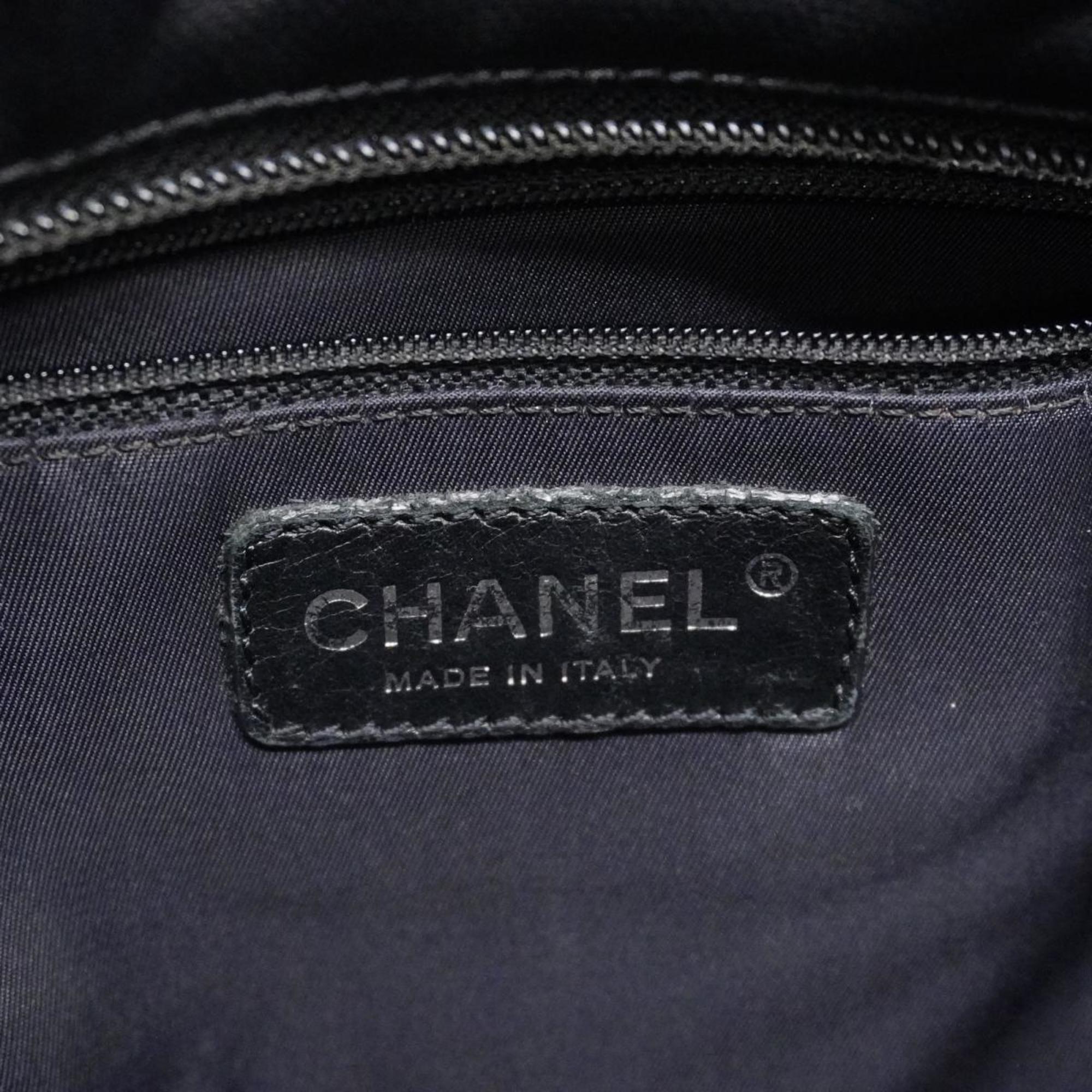 シャネル(Chanel) シャネル トートバッグ パリビアリッツ レザー ブラック  レディース