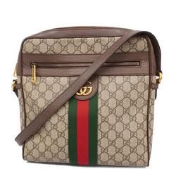 グッチ(Gucci) グッチ ショルダーバッグ オフィディア 547934  レザー ブラウン ベージュ   レディース