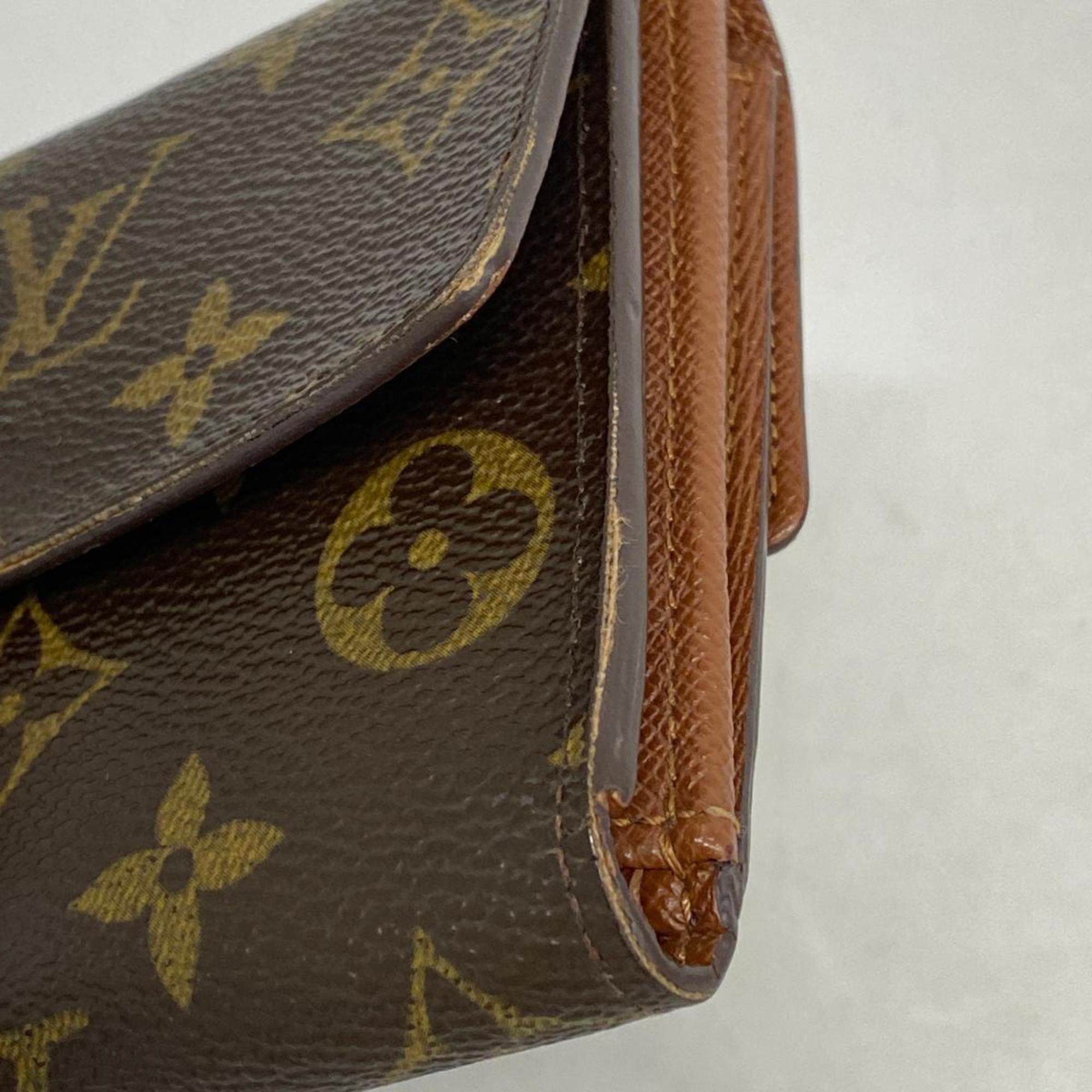 ルイ・ヴィトン(Louis Vuitton) ルイ・ヴィトン 三つ折り財布 モノグラム ポルトモネビエカルトクレディ M61652 ブラウンメンズ レディース