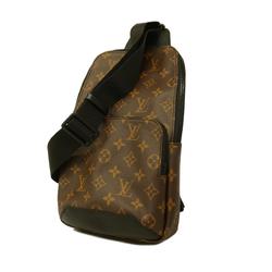 ルイ・ヴィトン(Louis Vuitton) ルイ・ヴィトン ボディバッグ モノグラム・マカサー アヴェニュー スリングバッグ M45897 ブラウン ブラックメンズ