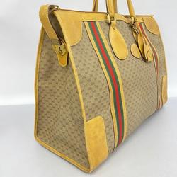 グッチ(Gucci) グッチ ボストンバッグ シェリーライン マイクロGG 012 067 1125  レザー ブラウン   メンズ レディース