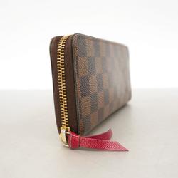 ルイ・ヴィトン(Louis Vuitton) ルイ・ヴィトン 長財布 ダミエ ポルトフォイユクレマンス N60534 エベヌ スリーズメンズ レディース