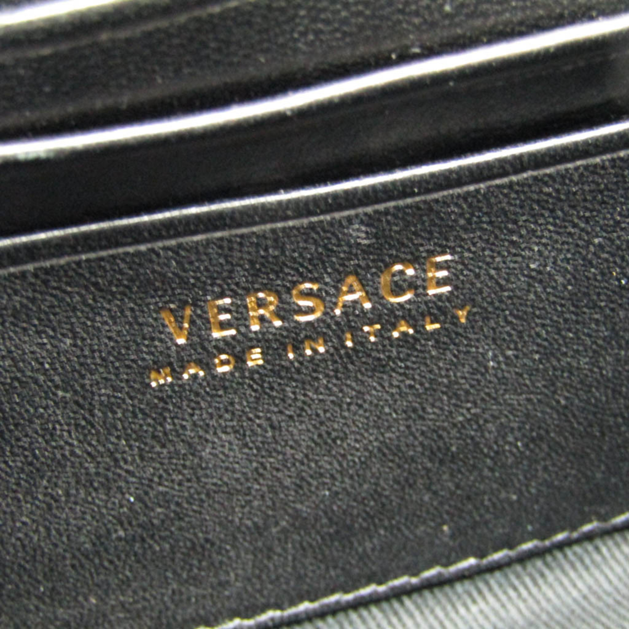 ヴェルサーチェ(Versace) メデューサ キルティング DBFG966 レディース レザー ショルダーバッグ ブラック