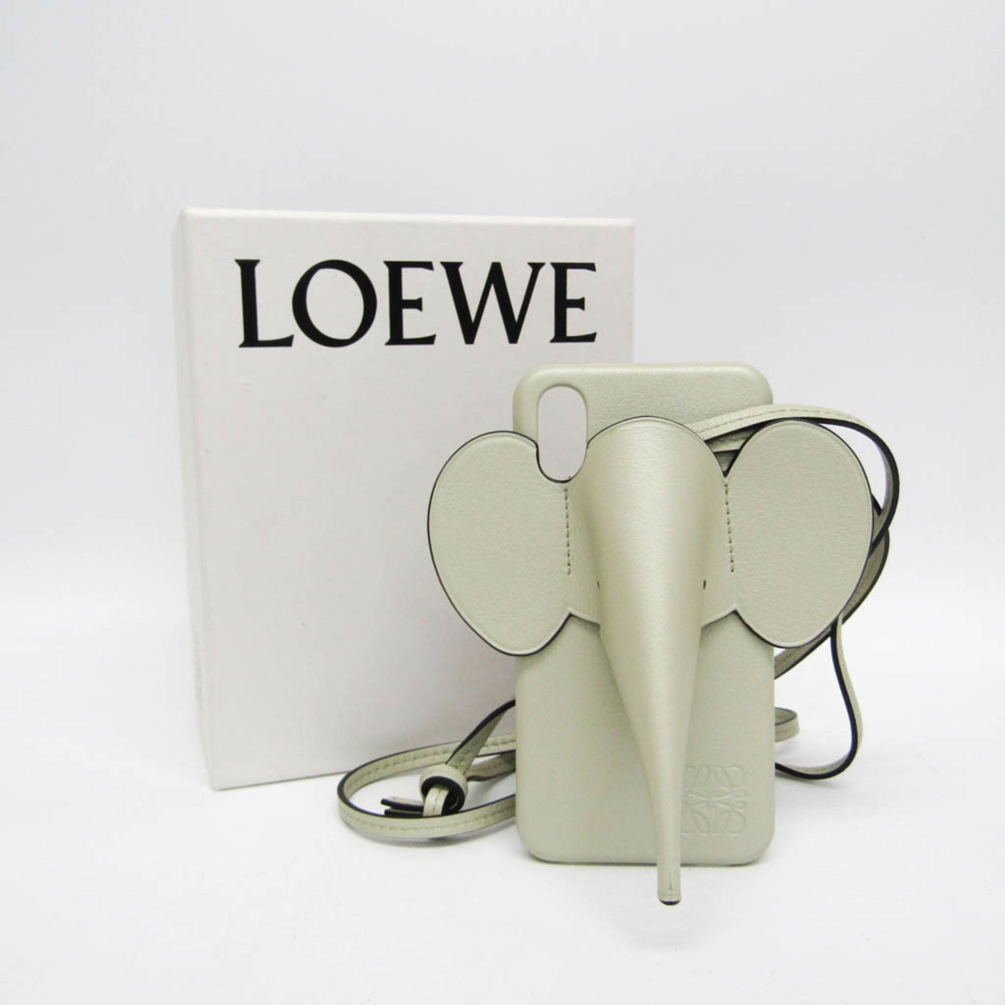 ロエベ(Loewe) エレファント 103.30AB05 レザー バンパー iPhone X 対応 ライトグリーン