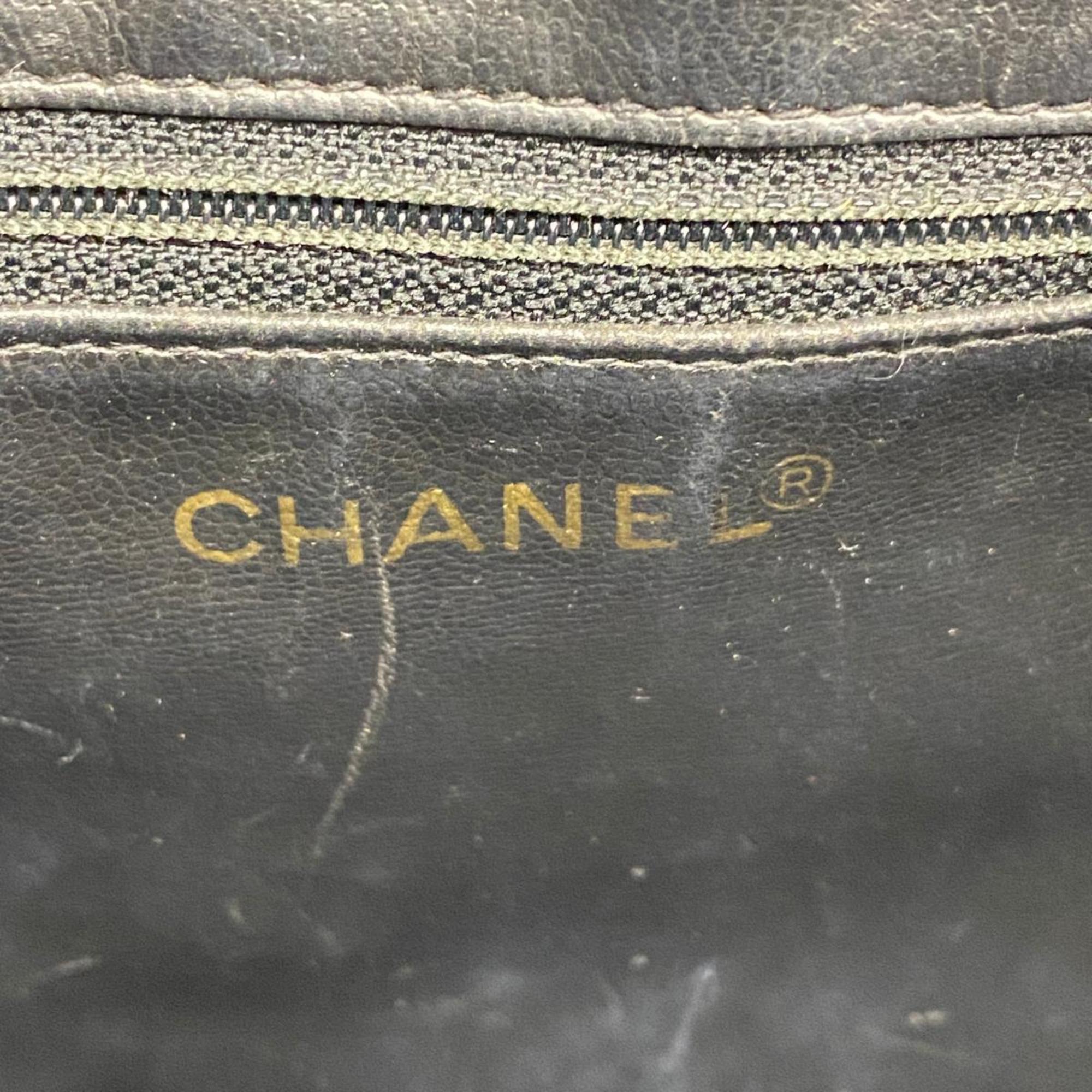 シャネル(Chanel) シャネル ショルダーバッグ チェーンショルダー キャビアスキン ブラック   レディース