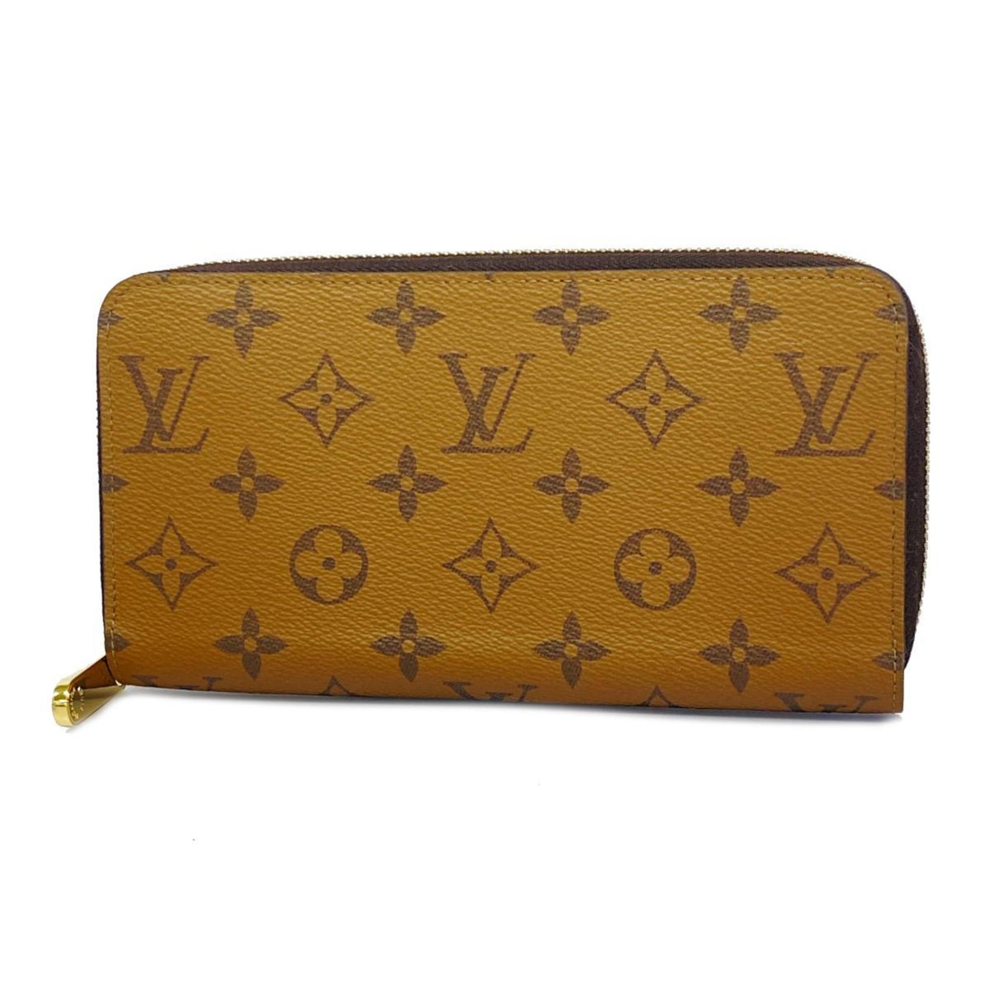 ルイ・ヴィトン(Louis Vuitton) ルイ・ヴィトン 長財布 モノグラム・リバース ジッピーウォレット M82444 ブラウンメンズ レディース