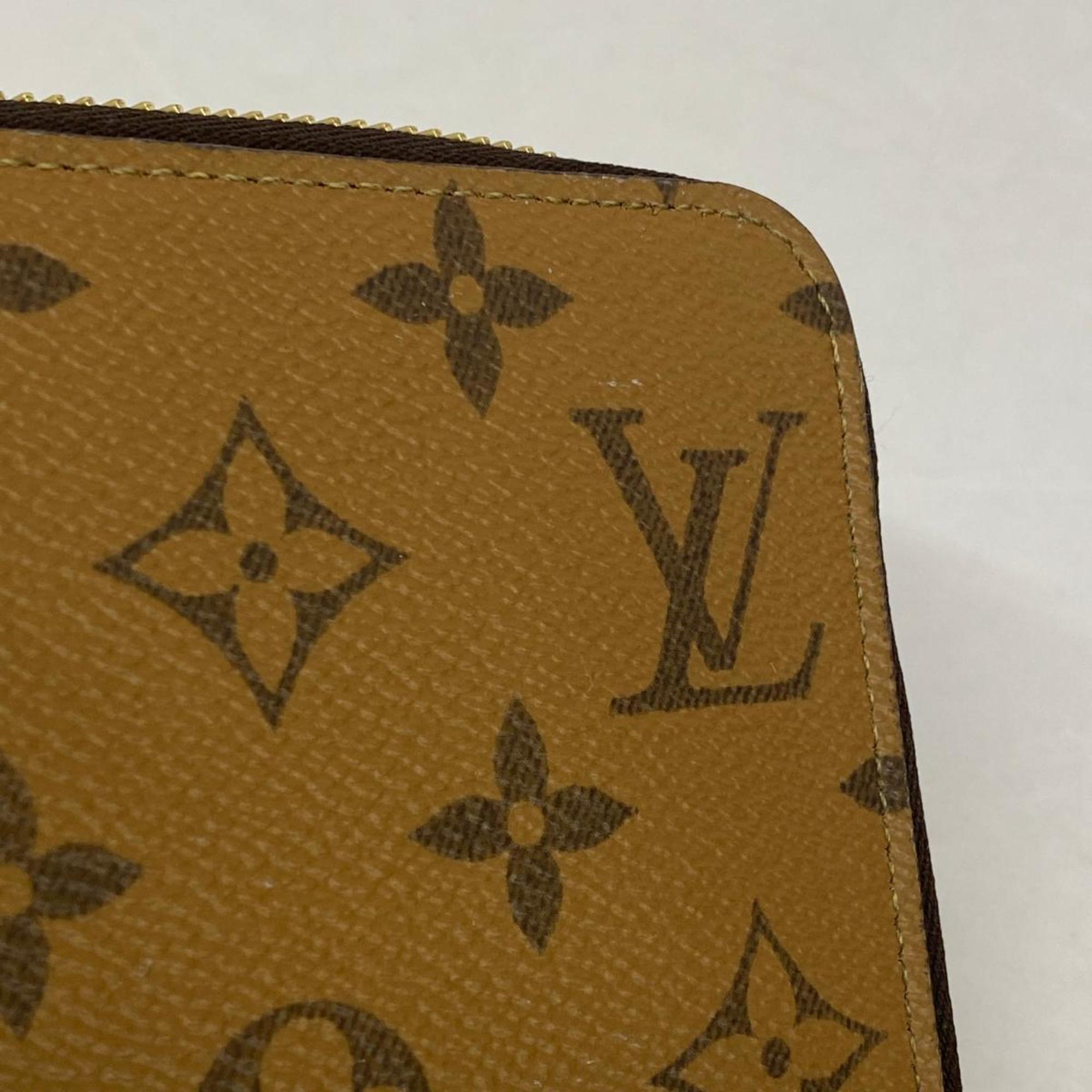 ルイ・ヴィトン(Louis Vuitton) ルイ・ヴィトン 長財布 モノグラム・リバース ジッピーウォレット M82444 ブラウンメンズ レディース