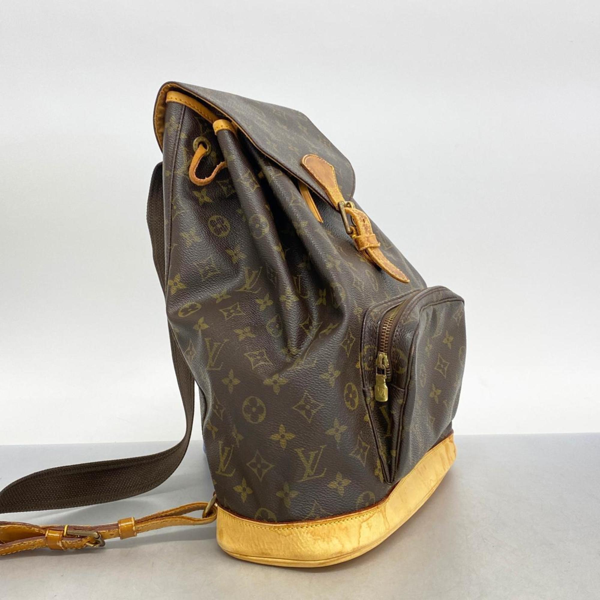 ルイ・ヴィトン(Louis Vuitton) ルイ・ヴィトン リュックサック モノグラム モンスリGM M51135 ブラウンメンズ レディース