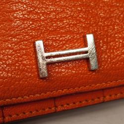 エルメス(Hermes) エルメス 長財布 ベアンスフレ □R刻印 シェブルミゾル オレンジ   メンズ レディース