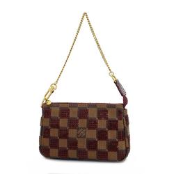 ルイ・ヴィトン(Louis Vuitton) ルイ・ヴィトン ポーチ ダミエ・パイエット ポシェットアクセソワール N63177 エベヌ ルージュレディース