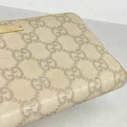 グッチ(Gucci) グッチ 長財布 グッチシマ 307980 レザー アイボリー シャンパン  メンズ レディース