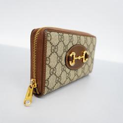 グッチ(Gucci) グッチ 長財布 GGスプリーム ホースビット 621889  レザー ブラウン   メンズ レディース