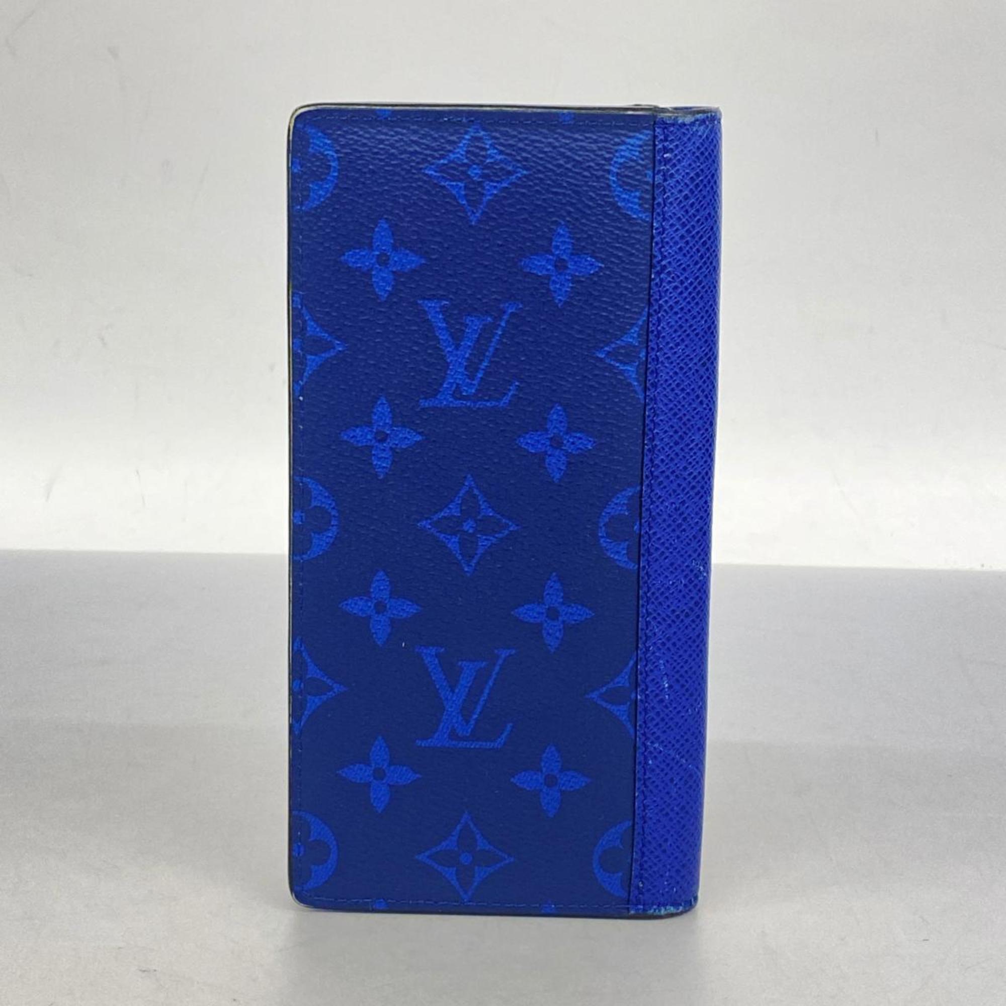 ルイ・ヴィトン(Louis Vuitton) ルイ・ヴィトン 長財布 タイガラマ ポルトフォイユブラザ M30297 ブルーメンズ