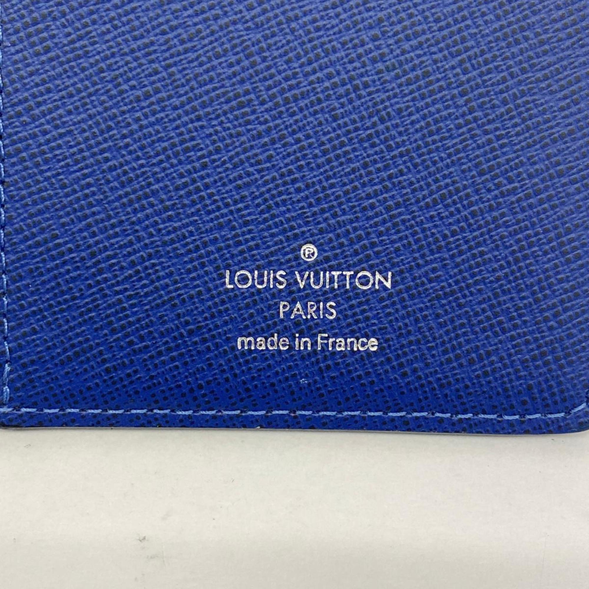 ルイ・ヴィトン(Louis Vuitton) ルイ・ヴィトン 長財布 タイガラマ ポルトフォイユブラザ M30297 ブルーメンズ