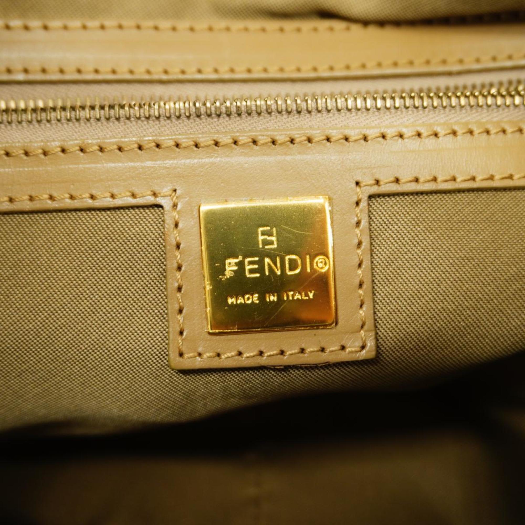 フェンディ(Fendi) フェンディ ハンドバッグ ズッキーノ コーティングキャンバス ミントグリーン   レディース