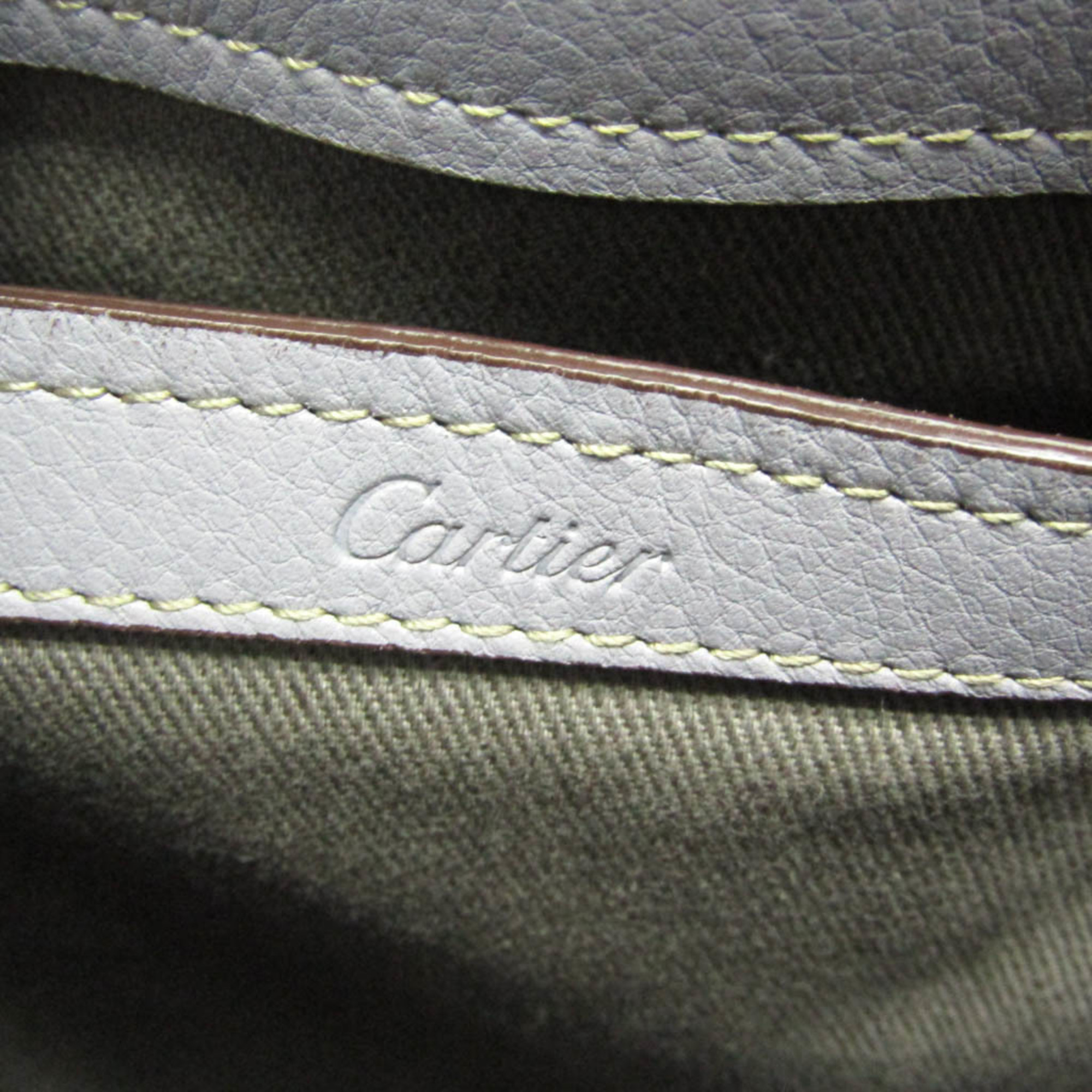 カルティエ(Cartier) Cドゥ カルティエ SM レディース レザー ハンドバッグ,ショルダーバッグ グレーパープル