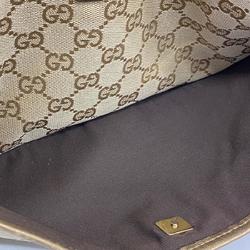 グッチ(Gucci) グッチ ショルダーバッグ GGキャンバス 145857 キャンバス ブラウン   レディース