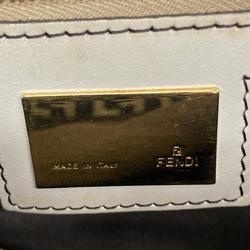 フェンディ(Fendi) フェンディ ハンドバッグ ズッキーノ マンマバケット ナイロンキャンバス ブラック ホワイト   レディース