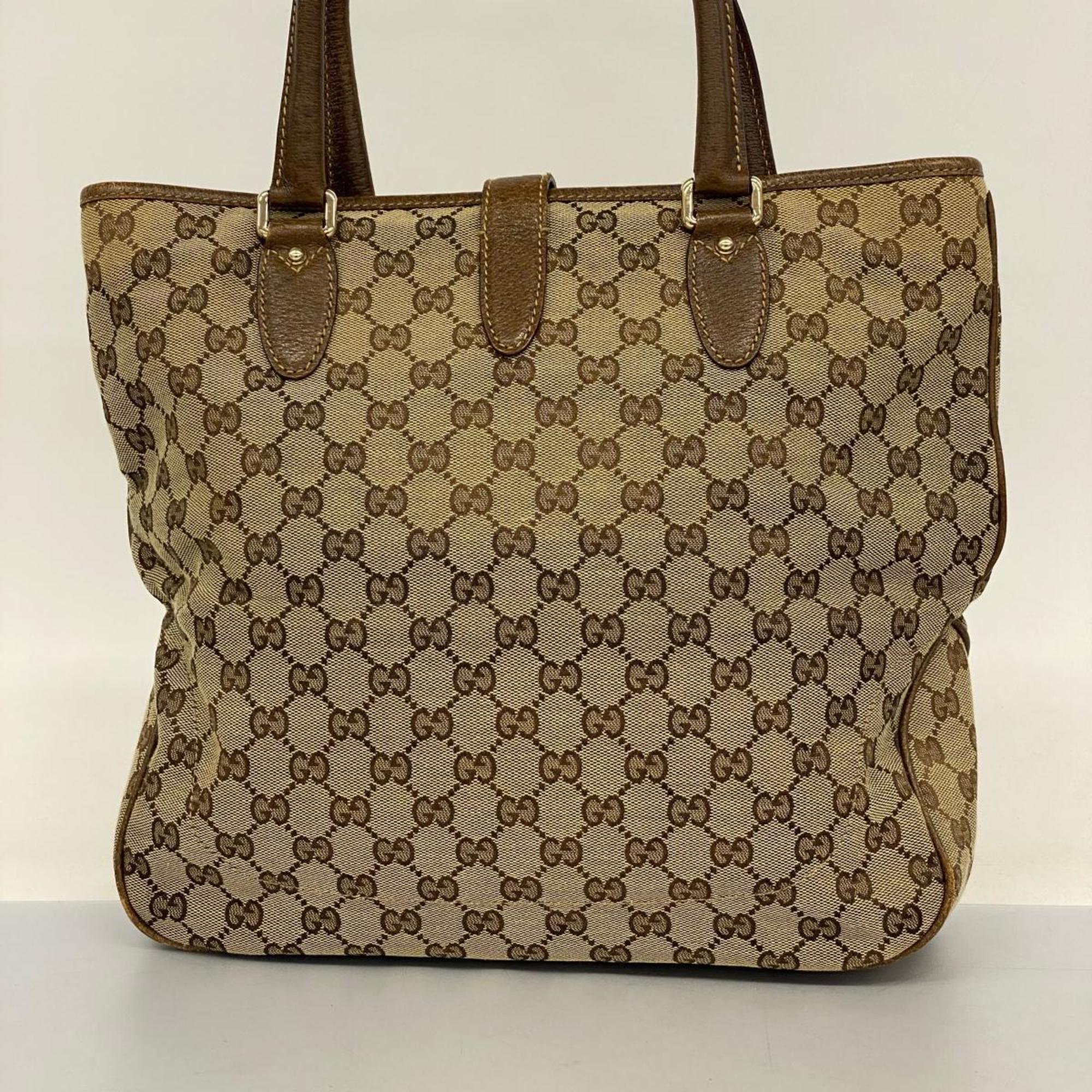 グッチ(Gucci) グッチ トートバッグ GGキャンバス ニュージャッキー 145818 キャンバス ブラウン   レディース