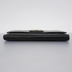 グッチ(Gucci) グッチ 長財布 インターロッキングG 121567 レザー ブラック   メンズ レディース