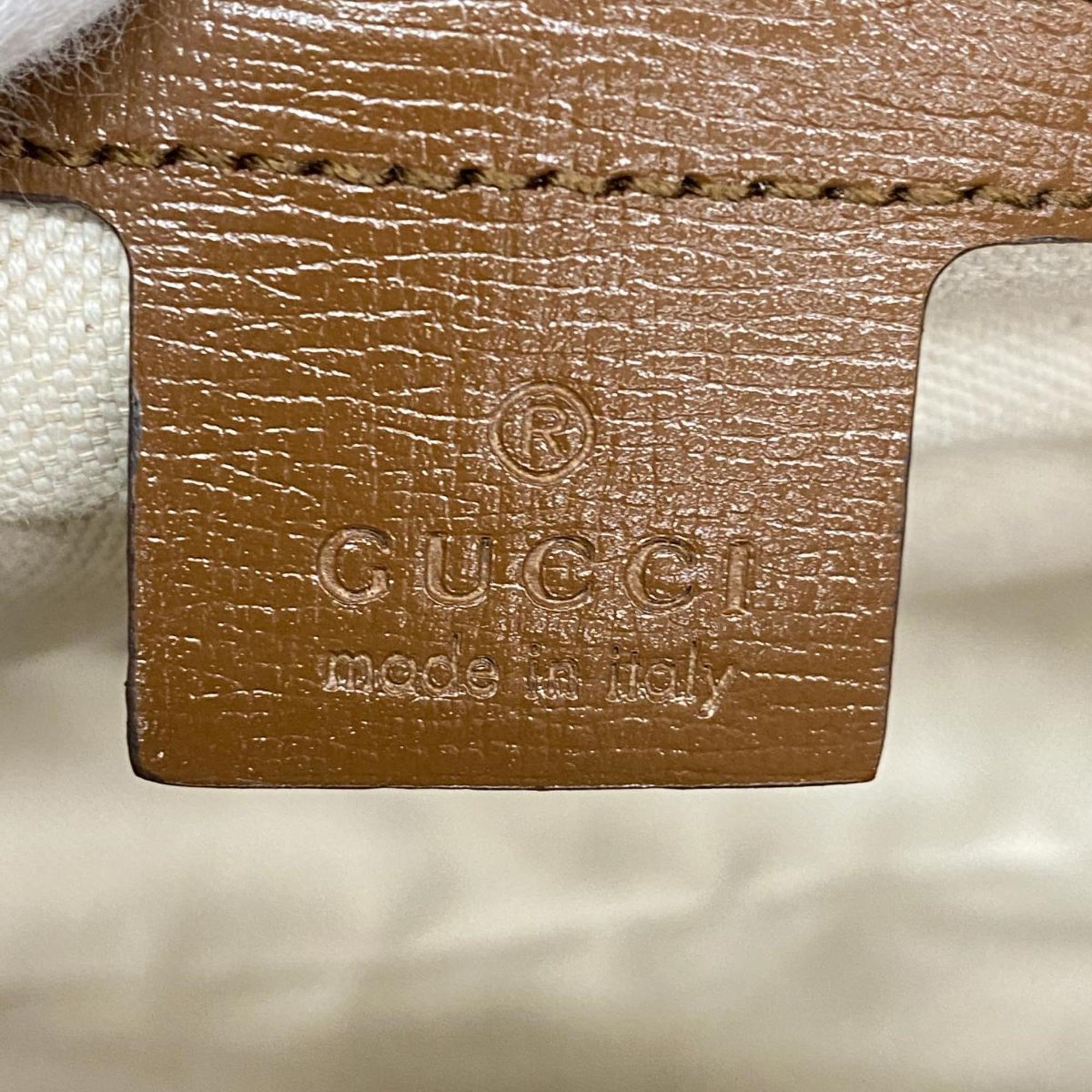 グッチ(Gucci) グッチ ハンドバッグ ホースビット 621220  レザー ブラウン   レディース