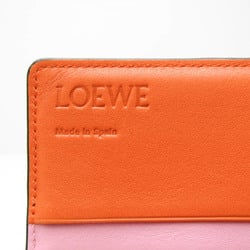 ロエベ(Loewe) アナグラム バイカラー 109N15.F13 レディース  カーフスキン 長財布（二つ折り） オレンジ,ピンク