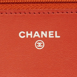 シャネル(Chanel) シャネル ショルダーウォレット ボーイシャネル チェーンショルダー キャビアスキン レッド   レディース