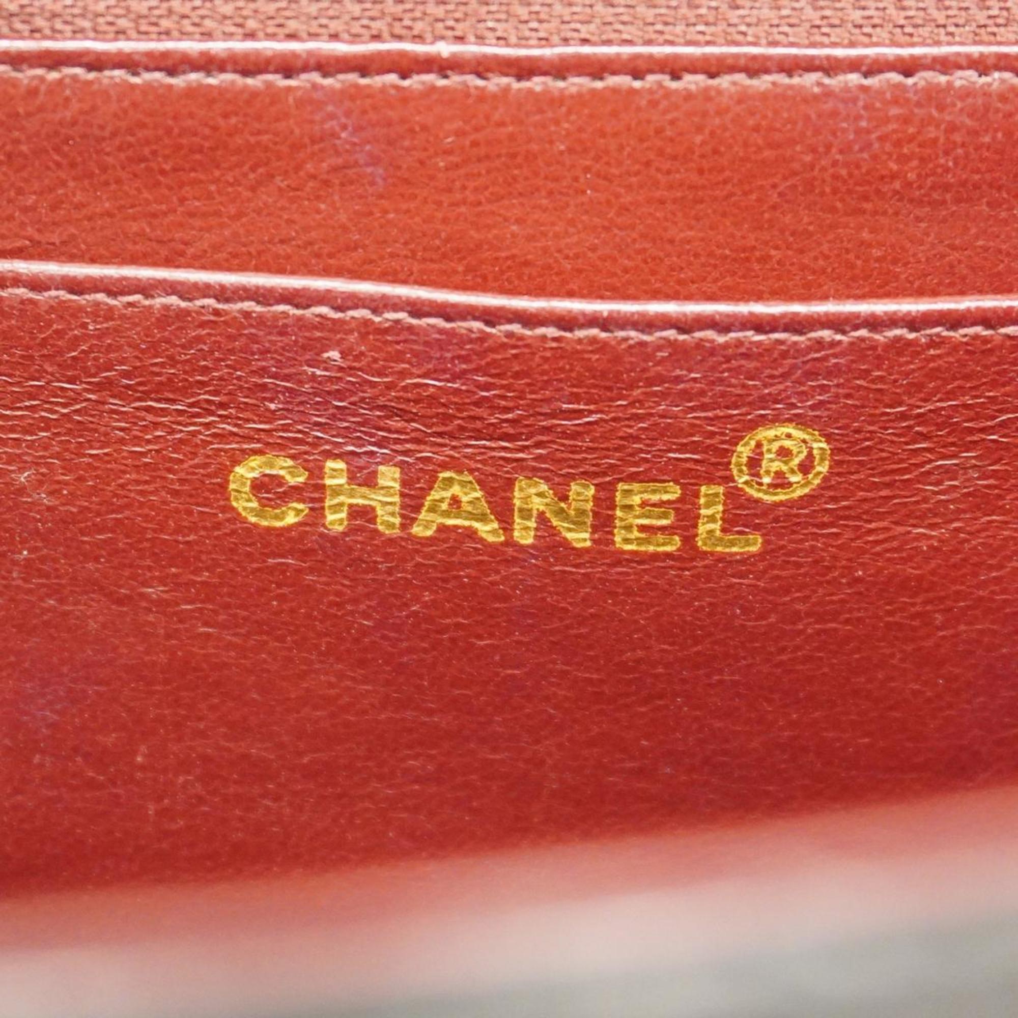 シャネル(Chanel) シャネル ショルダーバッグ デカマトラッセ チェーンショルダー ラムスキン ブラック   レディース