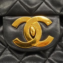 シャネル(Chanel) シャネル ショルダーバッグ デカマトラッセ チェーンショルダー ラムスキン ブラック   レディース