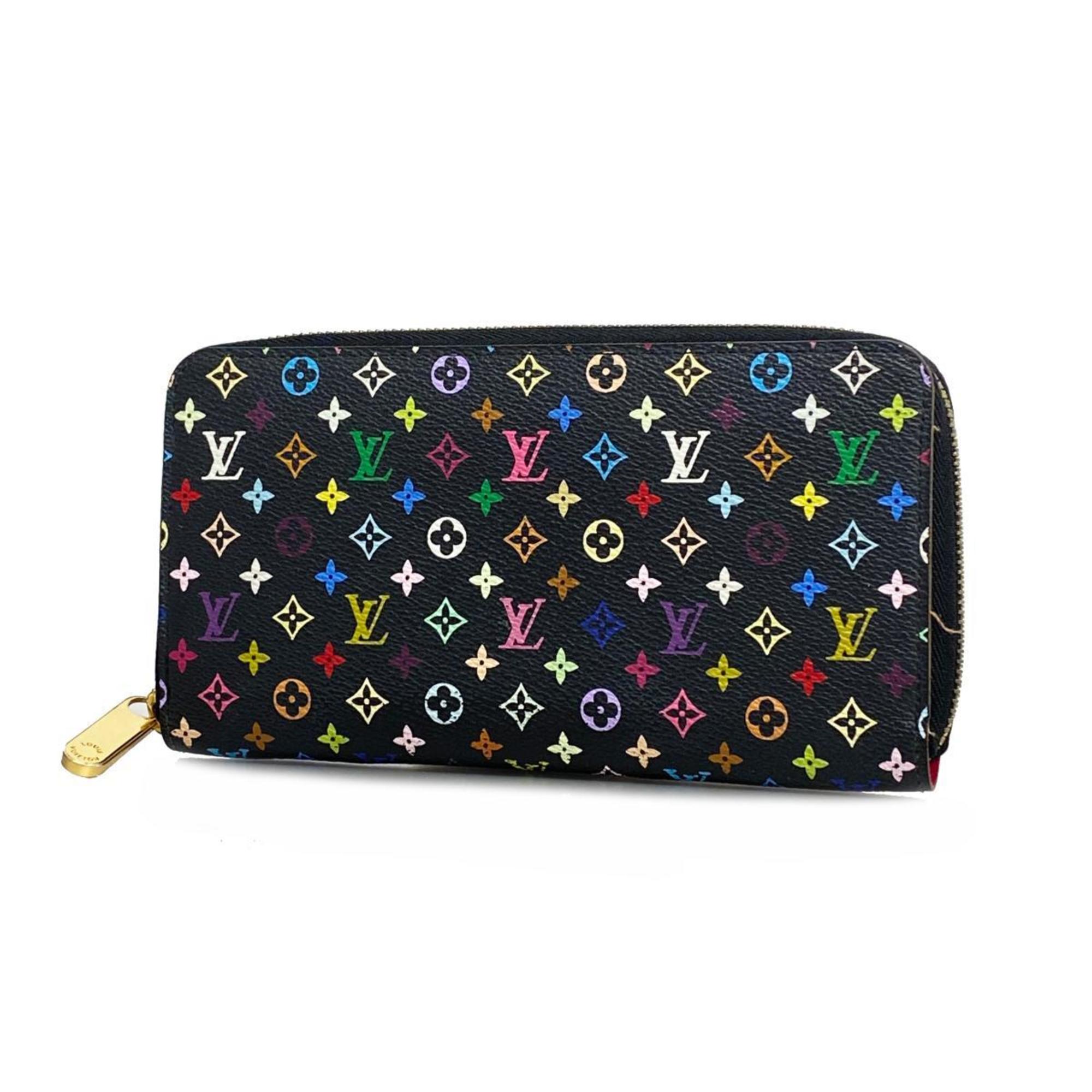 ルイ・ヴィトン(Louis Vuitton) ルイ・ヴィトン 長財布 モノグラム・マルチカラー ジッピーウォレット M60243 ノワール グルナードメンズ レディース