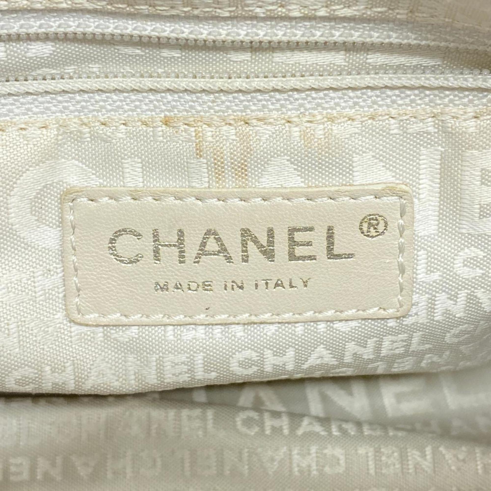 シャネル(Chanel) シャネル ショルダーバッグ チェーンショルダー ラムスキン ベージュ   レディース