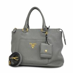 プラダ(Prada) プラダ ハンドバッグ レザー グレー   レディース