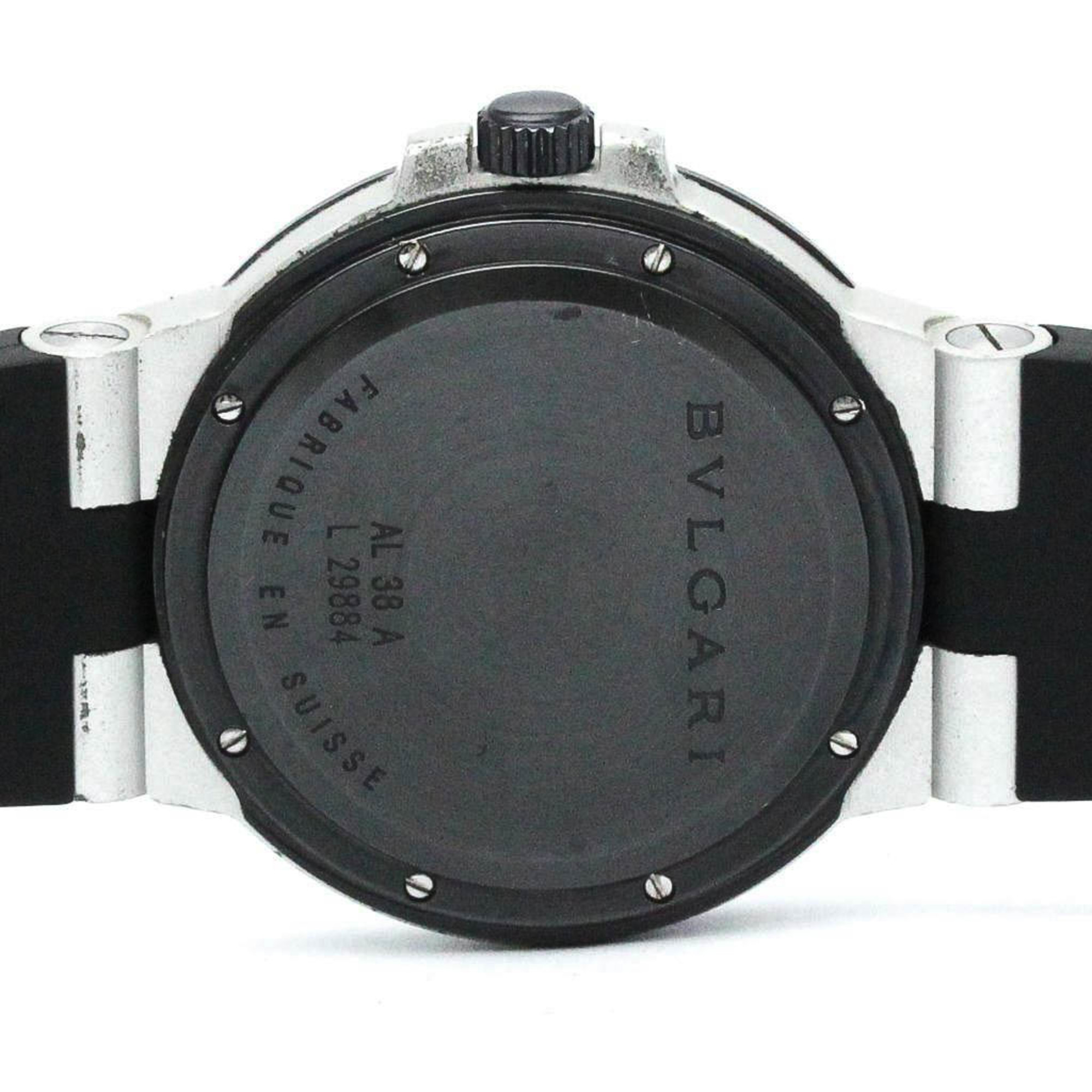 ブルガリ (BVLGARI) アルミニウム ラバー 自動巻き メンズ 時計 AL38A 【中古】