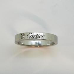 カルティエ(Cartier) カルティエ リング エングレーブド 1PD ダイヤモンド Pt950 プラチナ  レディース