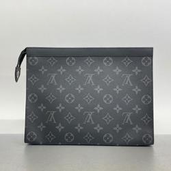 ルイ・ヴィトン(Louis Vuitton) ルイ・ヴィトン クラッチバッグ モノグラム・エクリプス ポシェットヴォワヤージュMM M61692 ブラックメンズ