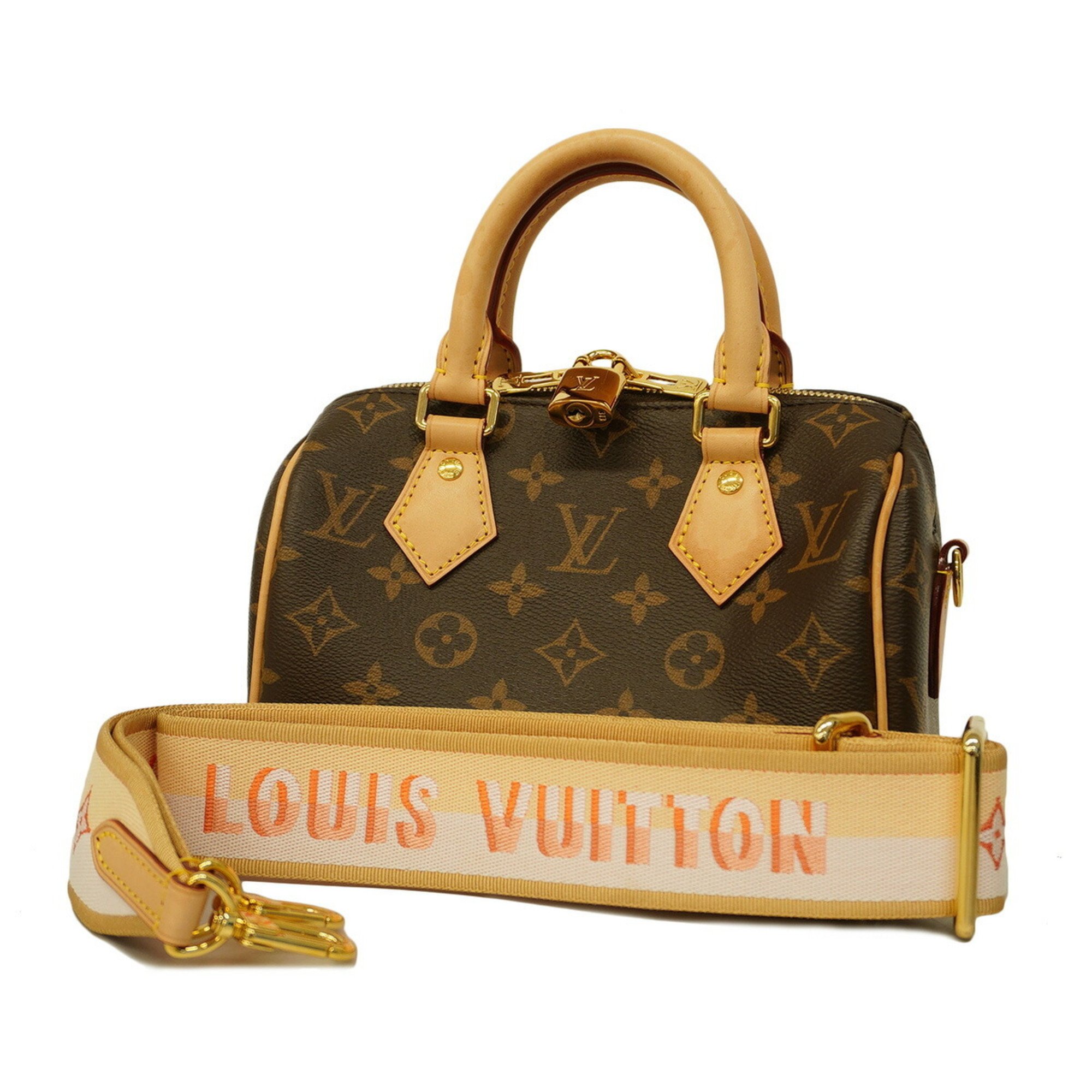 ルイ・ヴィトン(Louis Vuitton) ルイ・ヴィトン ハンドバッグ モノグラム スピーディバンドリエール20 M46594 ピンクオレンジレディース