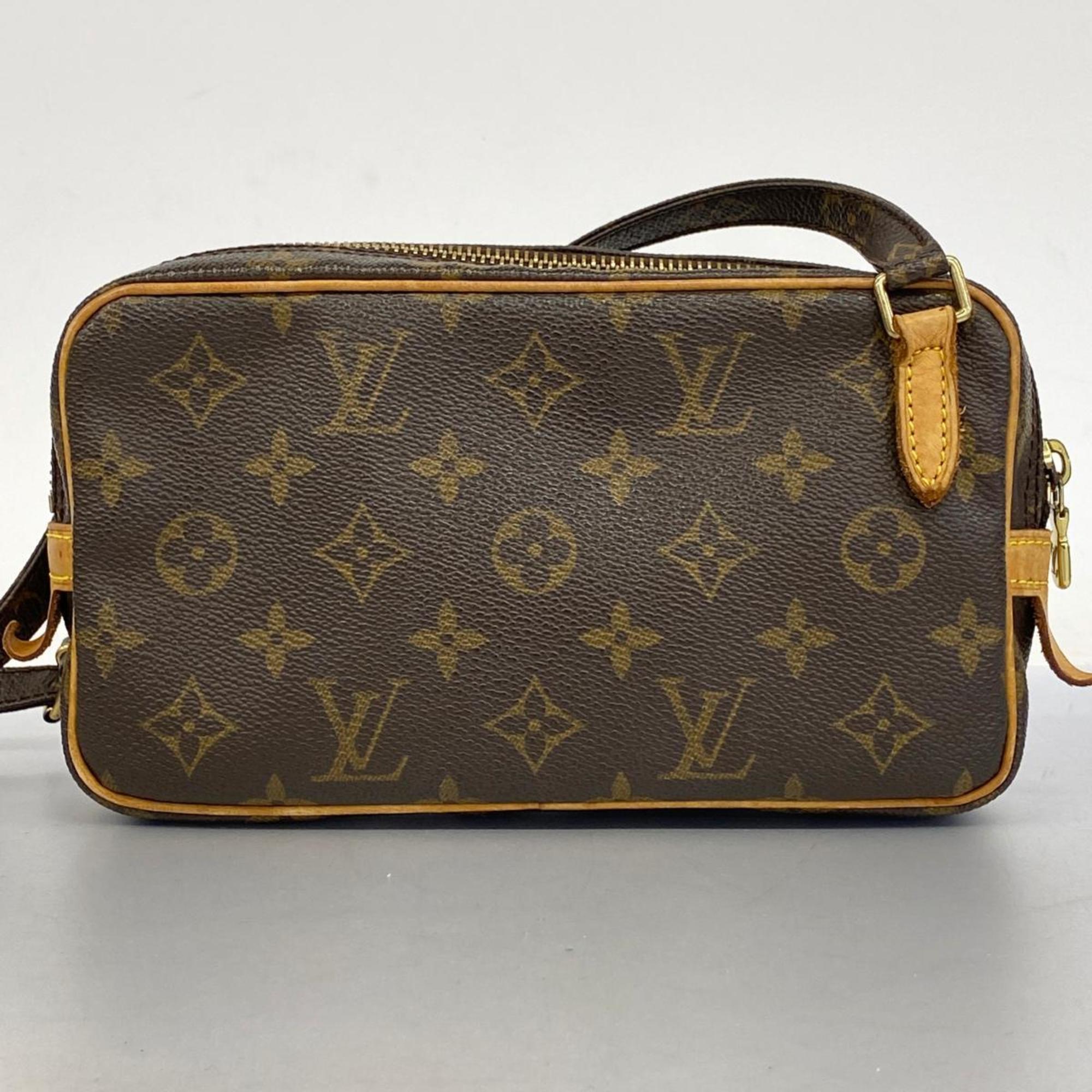 ルイ・ヴィトン(Louis Vuitton) ルイ・ヴィトン ショルダーバッグ モノグラム ポシェットマルリーバンドリエール M51828 ブラウンレディース