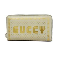 グッチ(Gucci) グッチ 長財布 SEGAコラボ 510488 レザー ホワイト   メンズ レディース