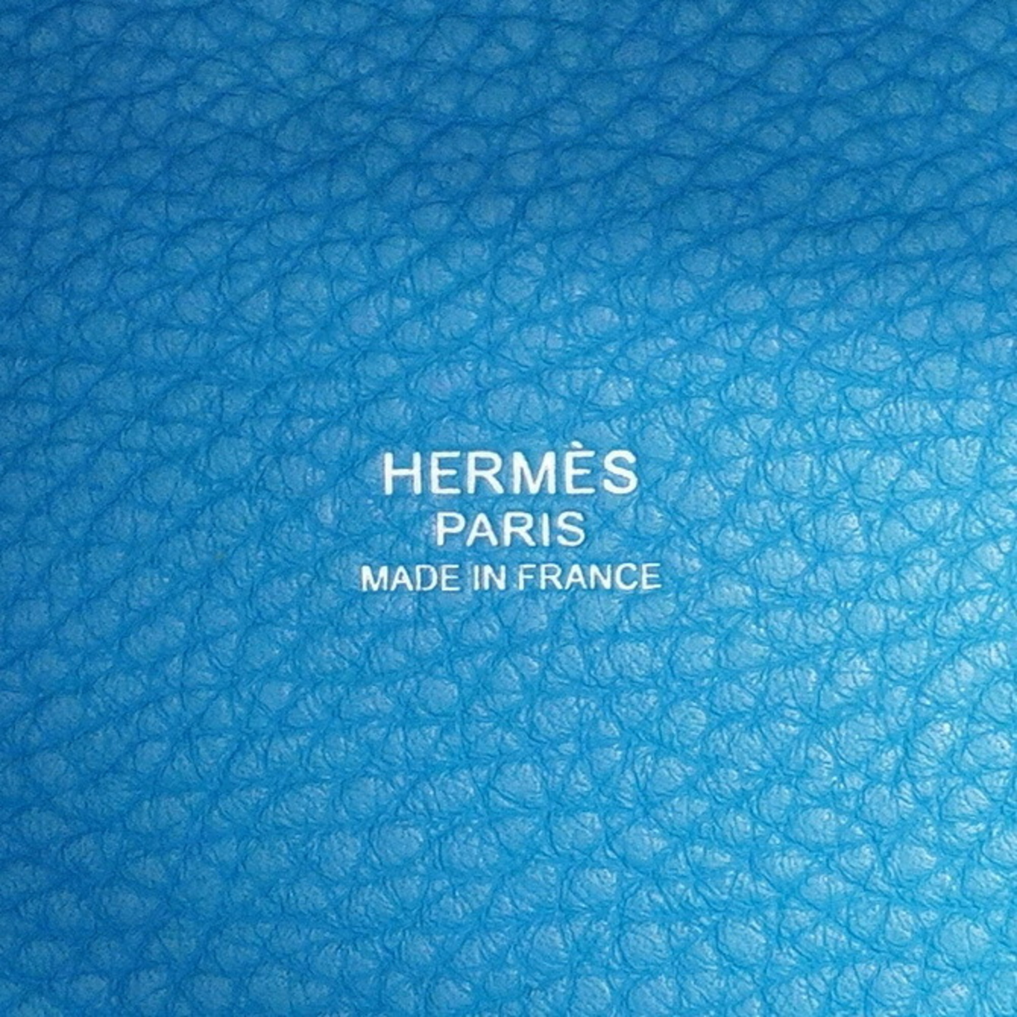 エルメス(Hermes) エルメス ハンドバッグ ピコタンロックMM X刻印 トリヨンクレマンス ブルーザンジバル   レディース