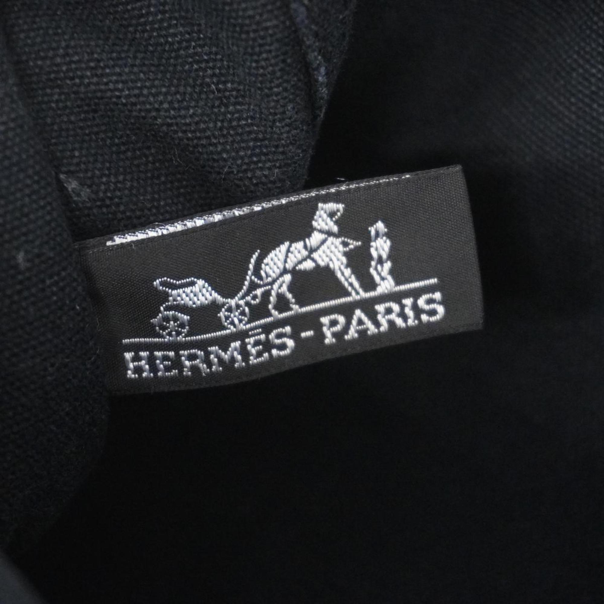 エルメス(Hermes) エルメス トートバッグ ドーヴィルMM キャンバス ブラック   メンズ レディース