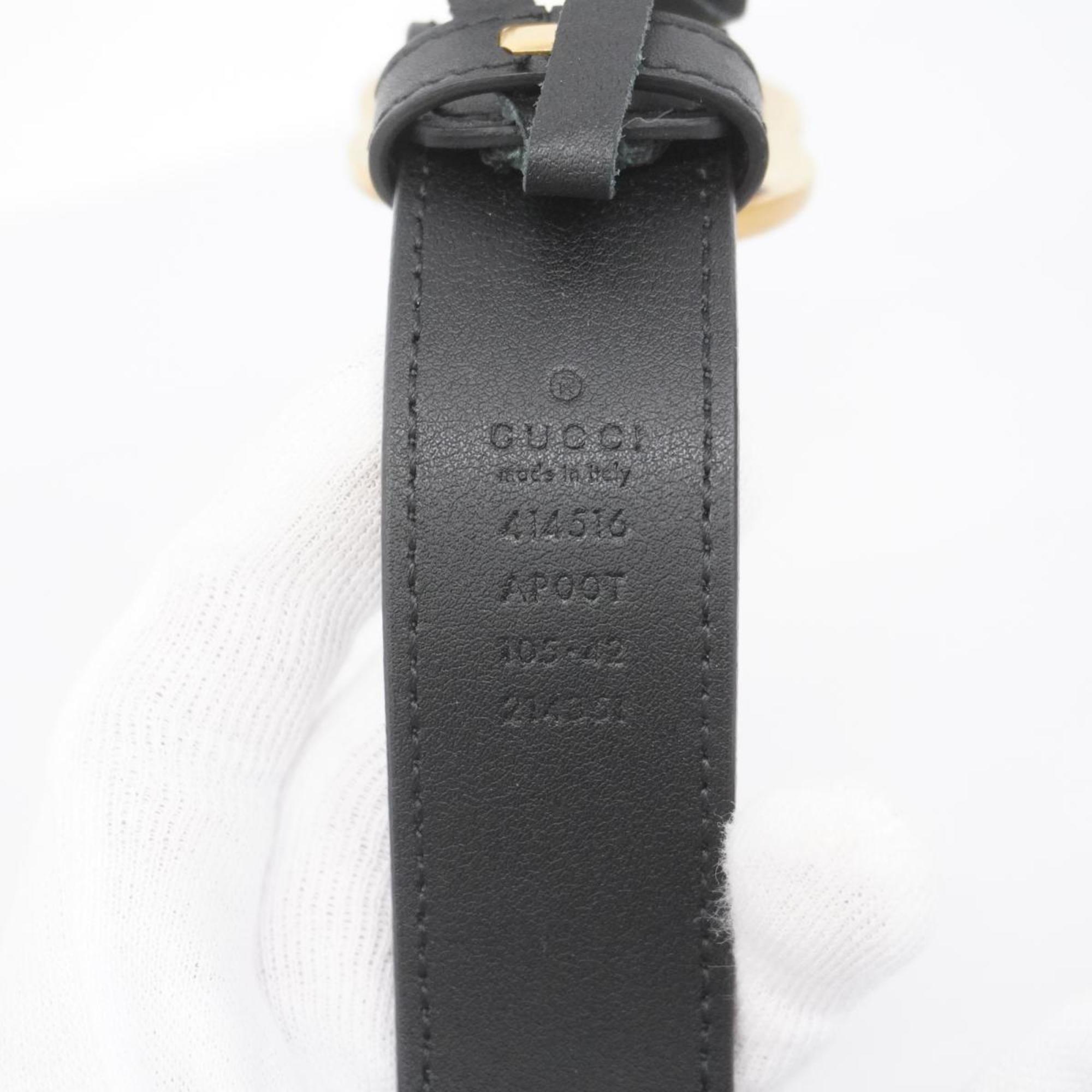 グッチ(Gucci) グッチ ベルト GGマーモント 414516 レザー ブラック   メンズ レディース