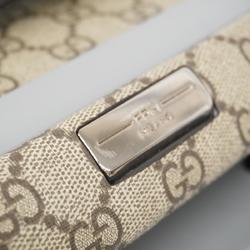 グッチ(Gucci) グッチ キャリーバッグ GGスプリーム 743841  アルウム ベージュ シルバー   メンズ レディース