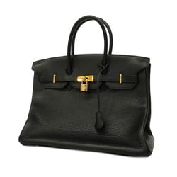 エルメス(Hermes) エルメス ハンドバッグ バーキン35 □I刻印 トリヨンクレマンス ブラック   レディース