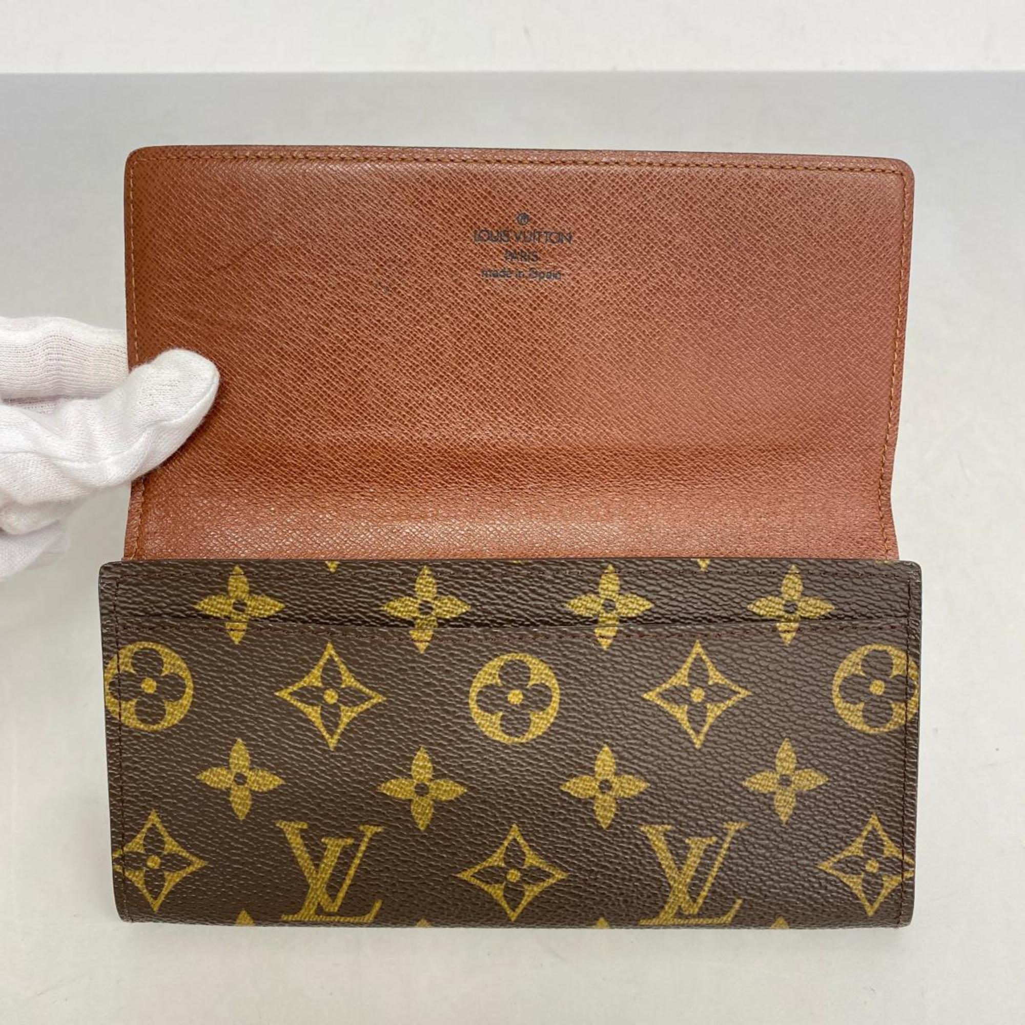 ルイ・ヴィトン(Louis Vuitton) ルイ・ヴィトン 長札入れ モノグラム ポルト円3カルトクレディ M61818 ブラウンメンズ レディース