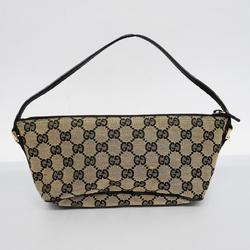 グッチ(Gucci) グッチ ポーチ GGキャンバス 039 1103 キャンバス ブラウン ブラック シャンパン  レディース